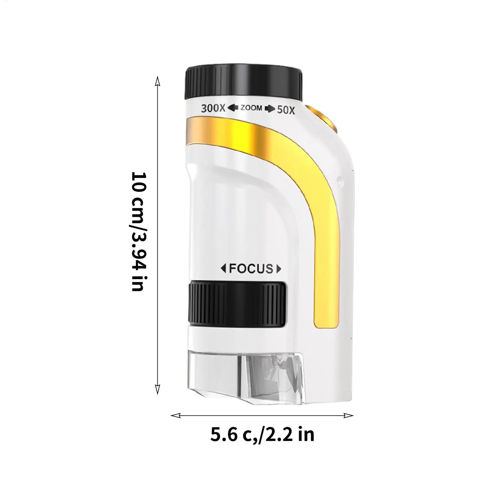 مجهر محمول 50x-300x Digiscope مع مصباح ليد جيب اليد المجهر للطفل بنين بنات عيد الميلاد السنة الجديدة هدية عيد ميلاد