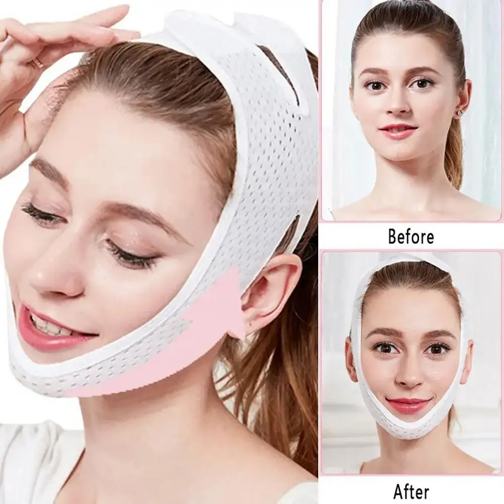 Face Lift V Shaper Masker Gezichts Afslanken Bandage Kin Wang Lift Up Riem Anti Rimpel Riem Schoonheid Nek Dunne Lift Gezichtsverzorging Tools