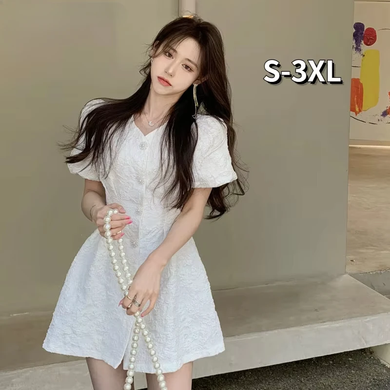 Dress Women S-3XL Design Romantic Mini Party Clothing Sundress All-match Elegant Girls Sweet Aesthetic Popular Платье Женское
