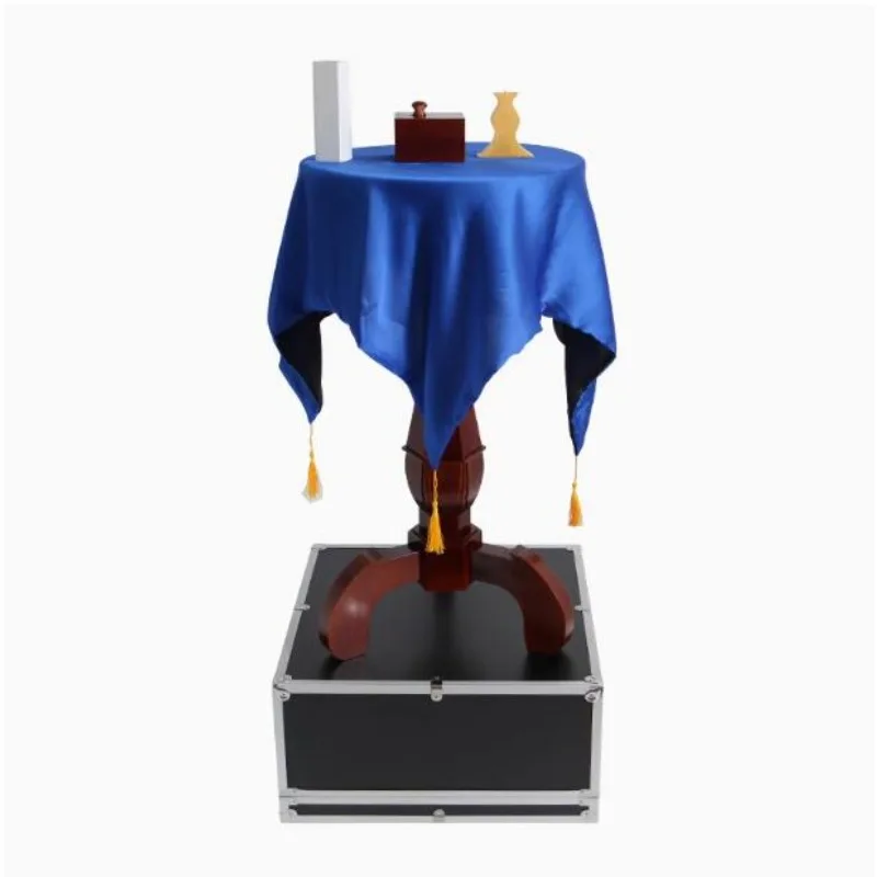 

Round Carved Floating Table (Anti Gravity Box + Vase + Candlestick) Stage Magic Trick Magician Illusion Gimmick Flying Magia Fun
