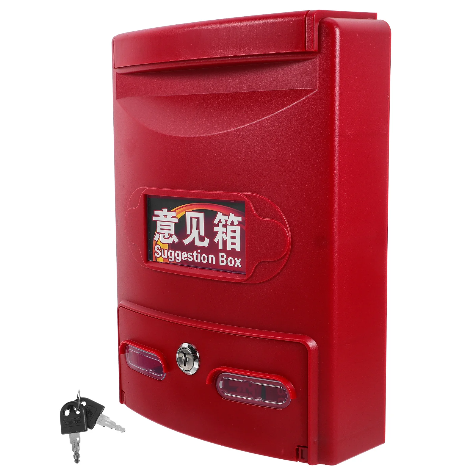 

Security Locking Mailbox for Outside Wall Mounted Heavy Duty Letter Box Weatherproof Container for House Door Outdoor Use