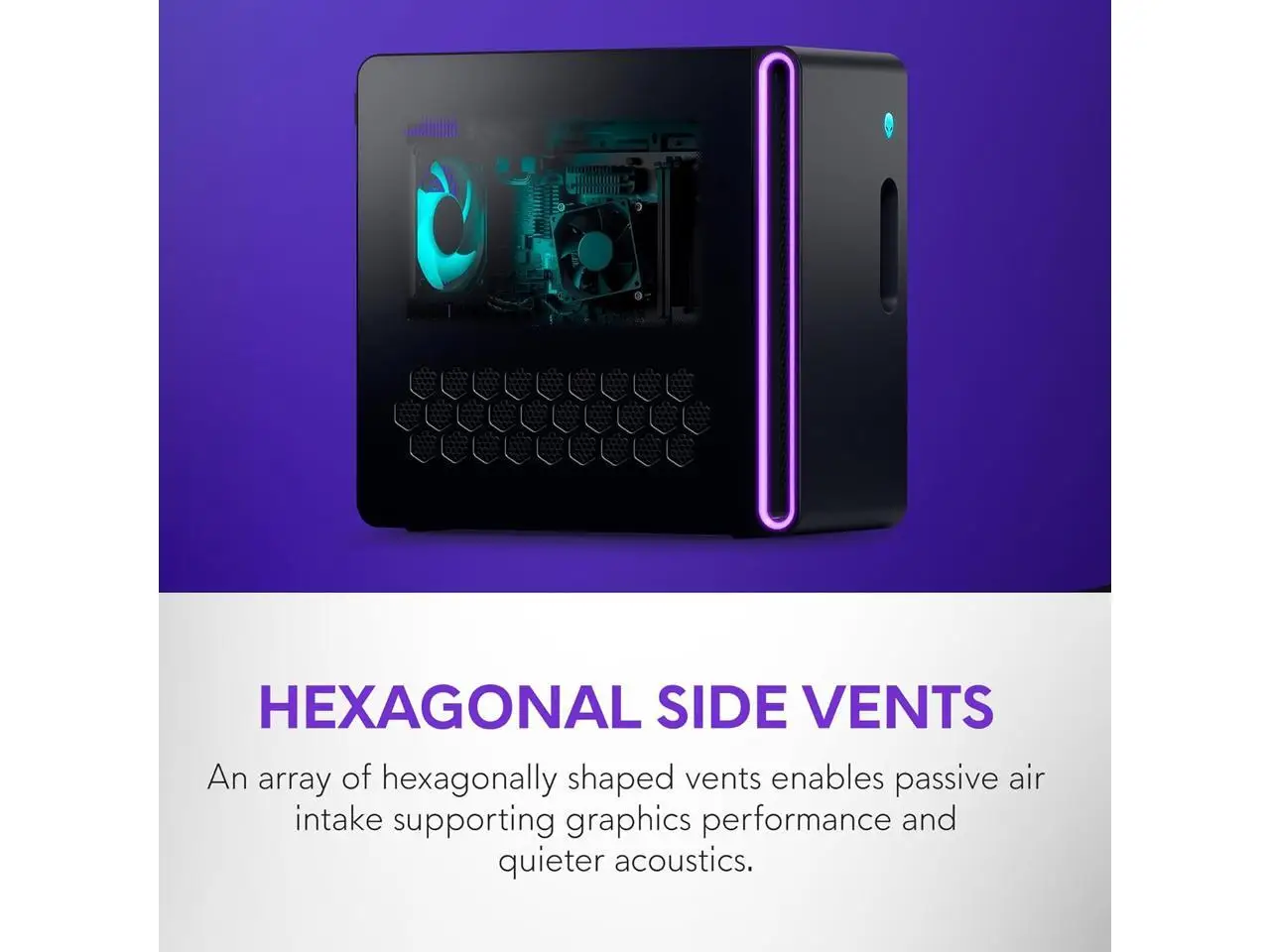 Alienware - Aurora Gaming Desktop - Intel Core Ultra 7 265F 2025 - 32GB Memory - NVIDIA GeForce RTX 5060 Ti 8GB - 1TB Storage - Black view 8