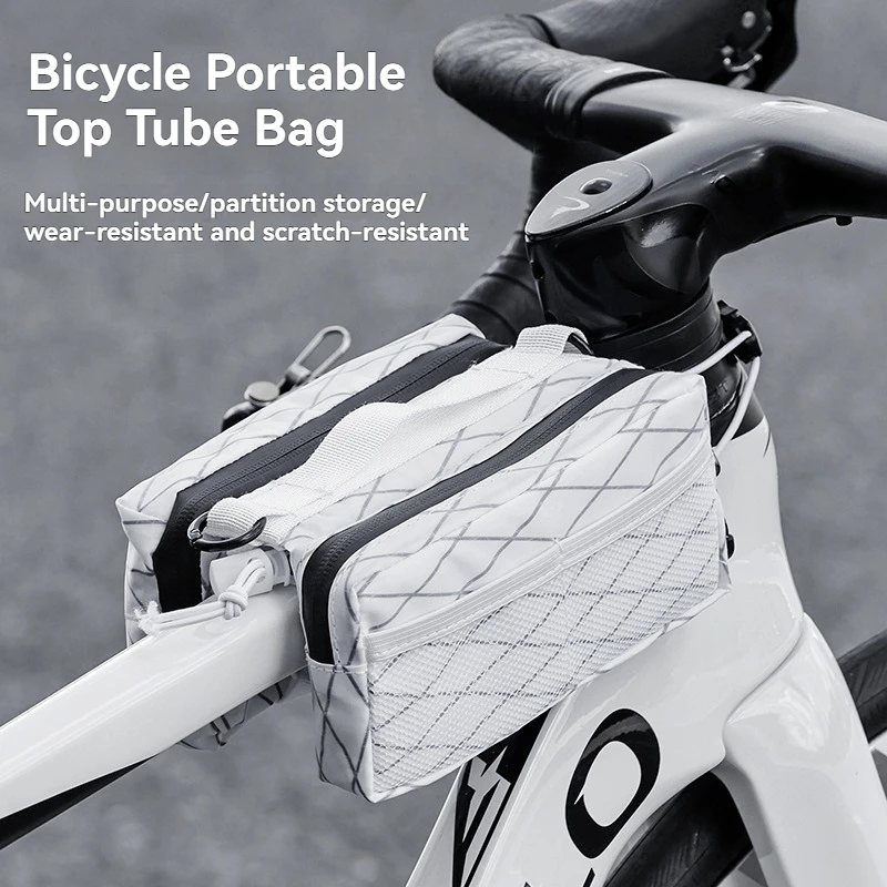 

Large Capacity Bicycle Top Front Tube Frame Bag Mountain Road Waterproof Bike Riding Storage Bags Cycling Pannier Accessories