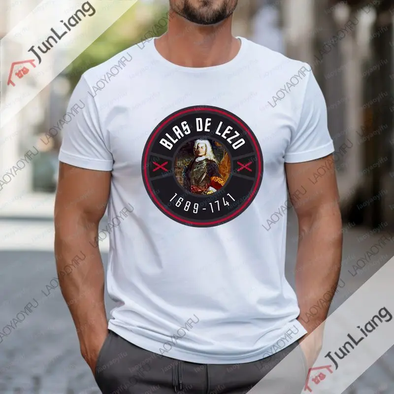 Spanish Legend Don Blas De Lezo T-Shirt. New Oversized Short-Sleeved O-Neck Shirt Breathable, Stylish and Casual Men's Top