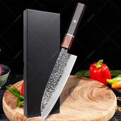 Santoku Knife Japanese Kitchen Chef Knives Sharp Handmade Blade Cooking Tools Classic Octagonal Handle Kitchen Meat Cleaver