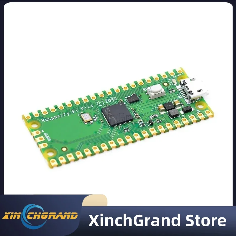 Raspberry Pi Pico Board Resmi RP2040 Dual-Core 264KB ARM Mikrokomputer Daya Rendah Prosesor Cortex-M0 + Performa Tinggi