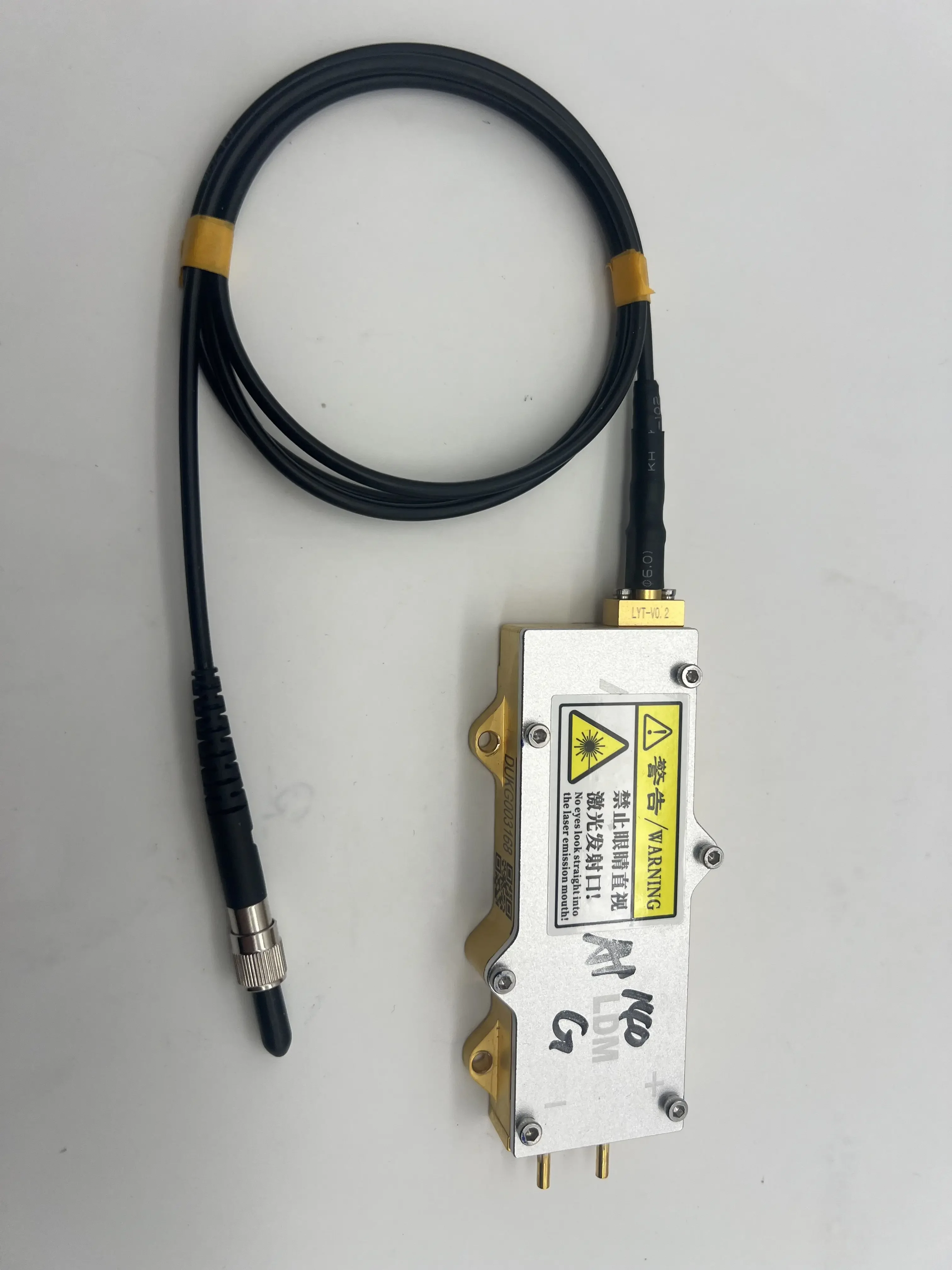 Chuangxin 130w, the first laser pump source with sma905 connector, fiber protection tube, steel disassembly accessories