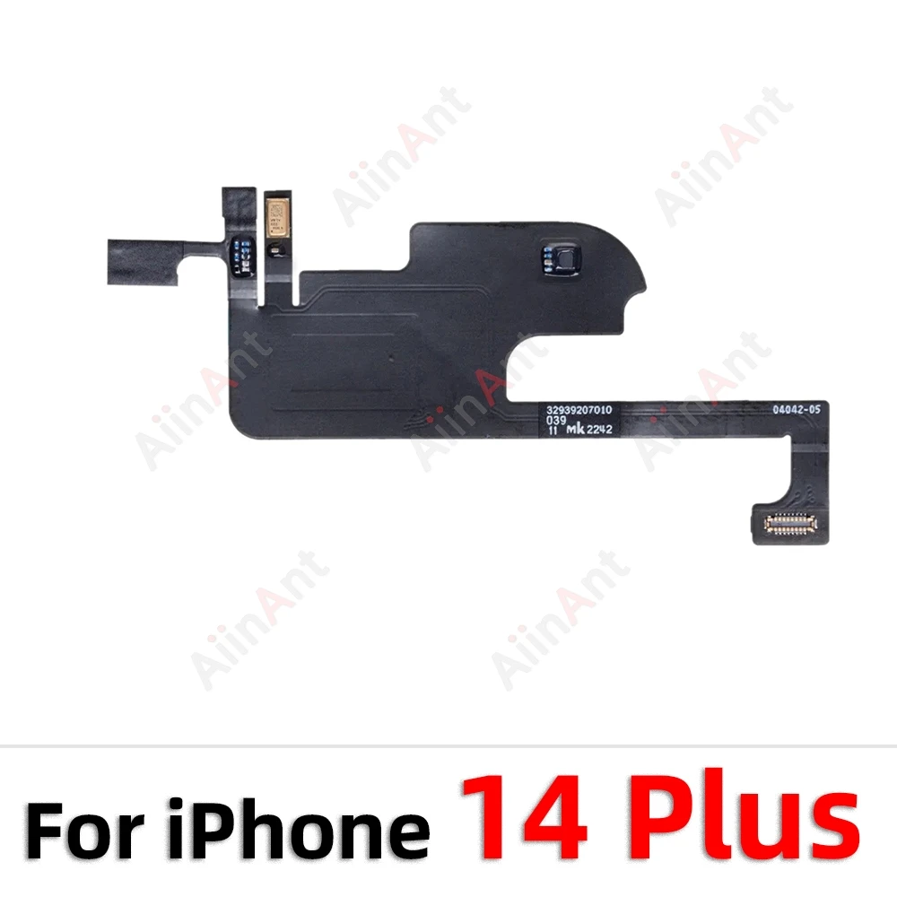 AiinAnt Phone Top Sound Ear Earpiece Speaker Proximity Light Sensor Flex Cable For iPhone 12 13 14 15 Pro Max Plus image 3