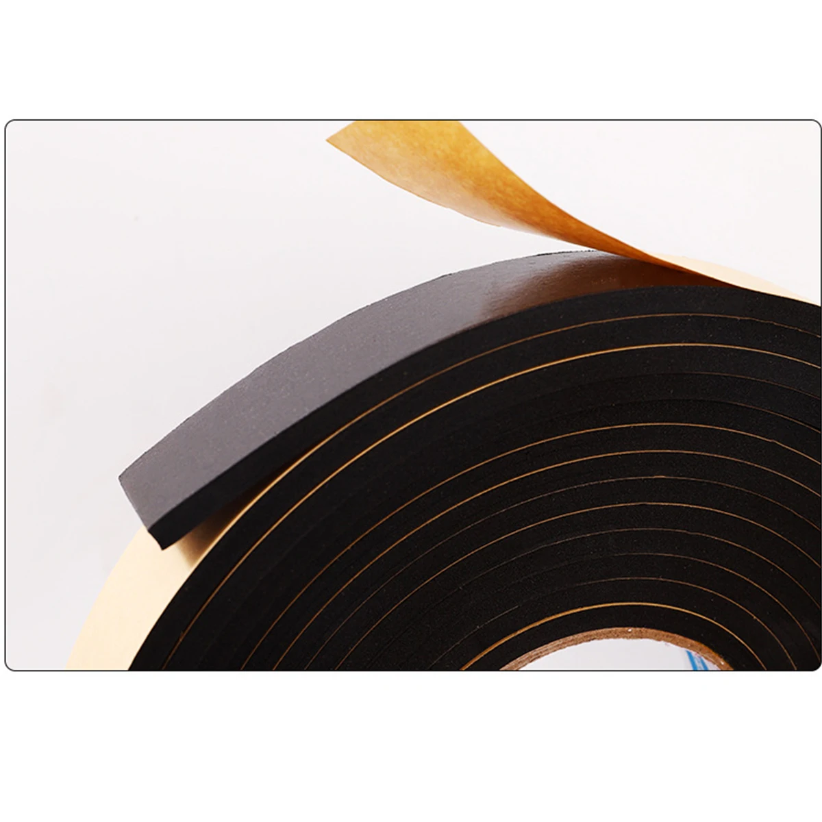 EVA Sponge Single-Sided Tape Shockproof Car Foam Pad Sound Insulation Buffer Anti-Collision Sealant Strip 10-20MM