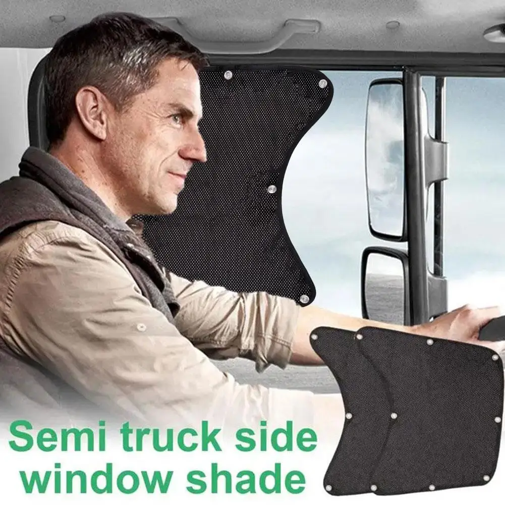 

Summer Sun Shade For Side Windows Semi Truck VNL International RV Accessories Interior UV Protection Mesh Screens A9J0