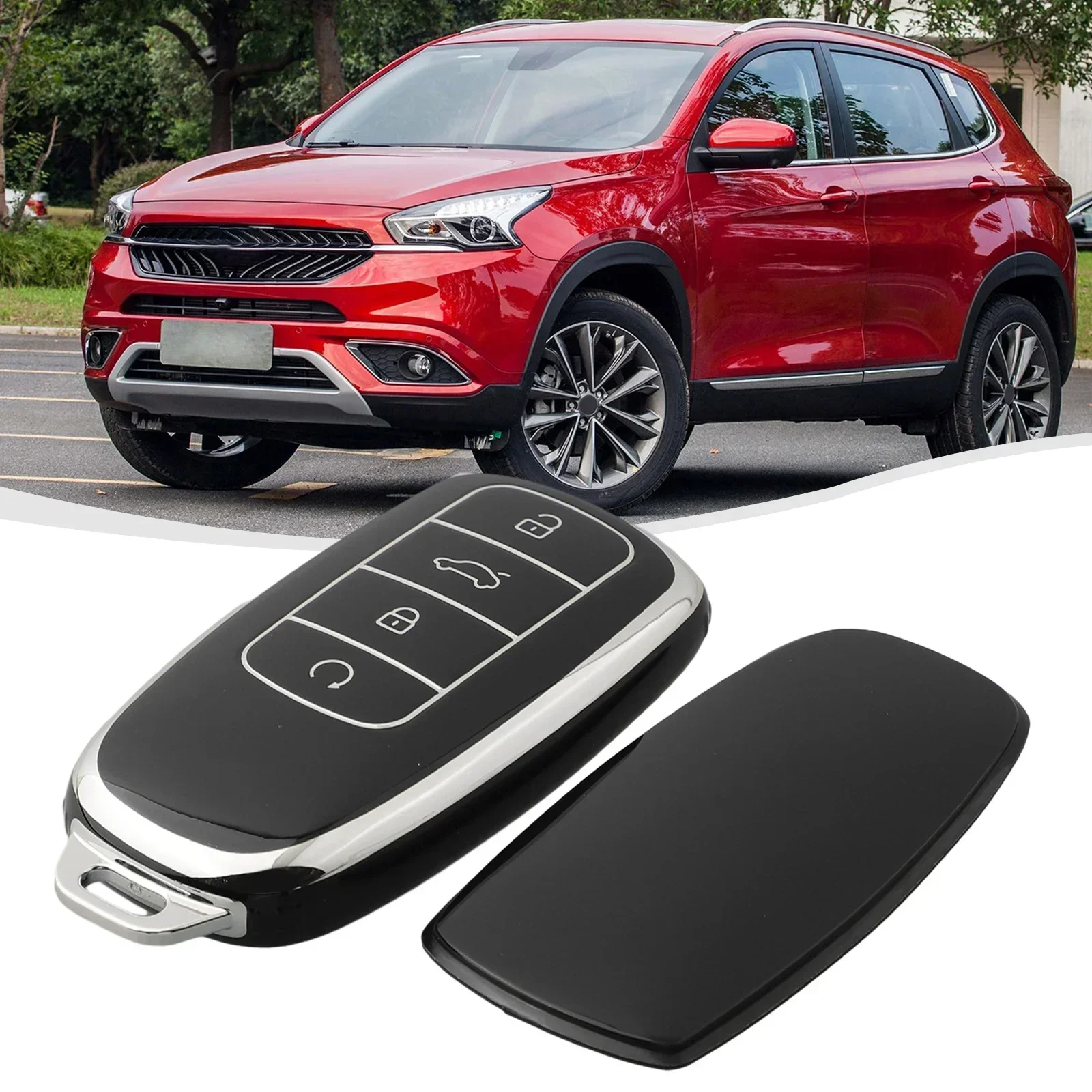 

Car Key Case Cover Soft TPU Protector Key Shell Fob Interior Accessory For Chery 8 PLUS 8 Pro 7 Pro Arrizo 5 PLUS 2021