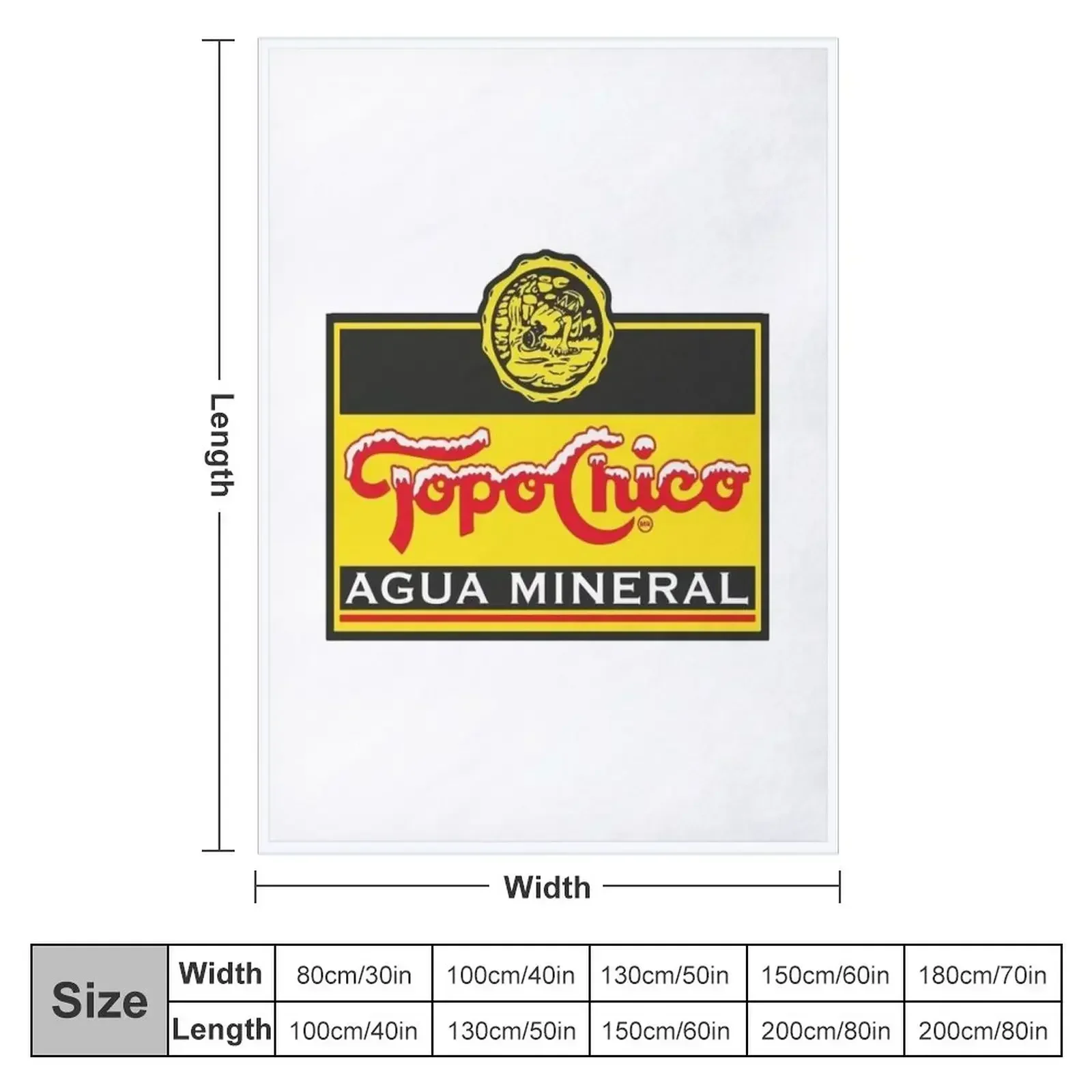 Topo Chico Topo Throw Blanket couch cozy soft plush fuzzy picnic outdoor blanket