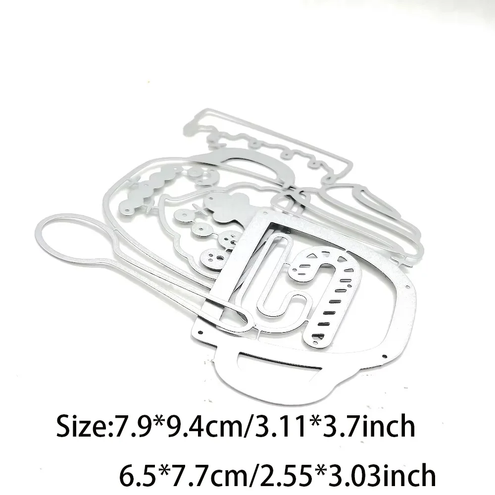 KSCRAFT Gingerbread Mug Shakers Cutting Dies Stencils for DIY Scrapbooking Decorative Embossing DIY Paper Cards
