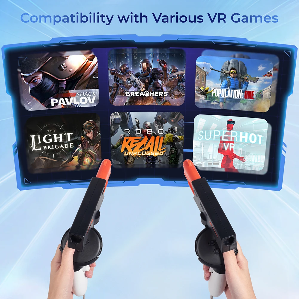 

VR Stock, игровой контроллер с рукояткой, магнитный быстроразъемный игровой аксессуар для Meta Quest 3 контроллеров