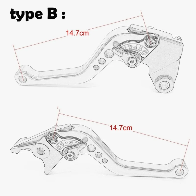 Für Yamaha MT09 MT 09 SP MT09SP 2021 2022 Motorradlenker, verstellbare kurze Hebel/ausziehbare faltbare Bremskupplungshebel