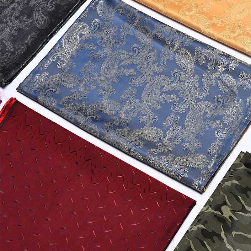 Jacquard Fabric Pocket Cloth for Suits Clothing Lining Cloth Polyester Rayon Material Designer Diy Sewing By The Meter