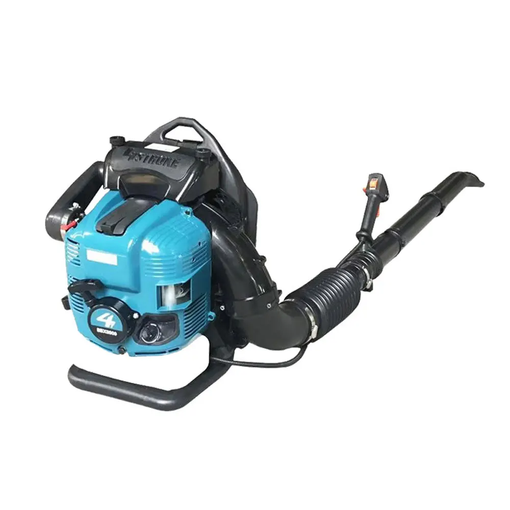 Mochila ventilador de gasolina quatro tempos combustível curso neve ventilador de alta potência folha ventilador extintor de incêndio