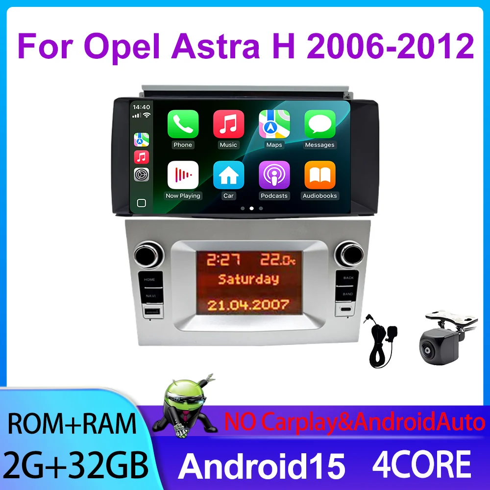 7 inch Auto GPS Navigatiesysteem voor Opel Astra H 2006-2012 HeadUnit Radio met Draadloze Carplay Multimedia CD DVD Autoradio