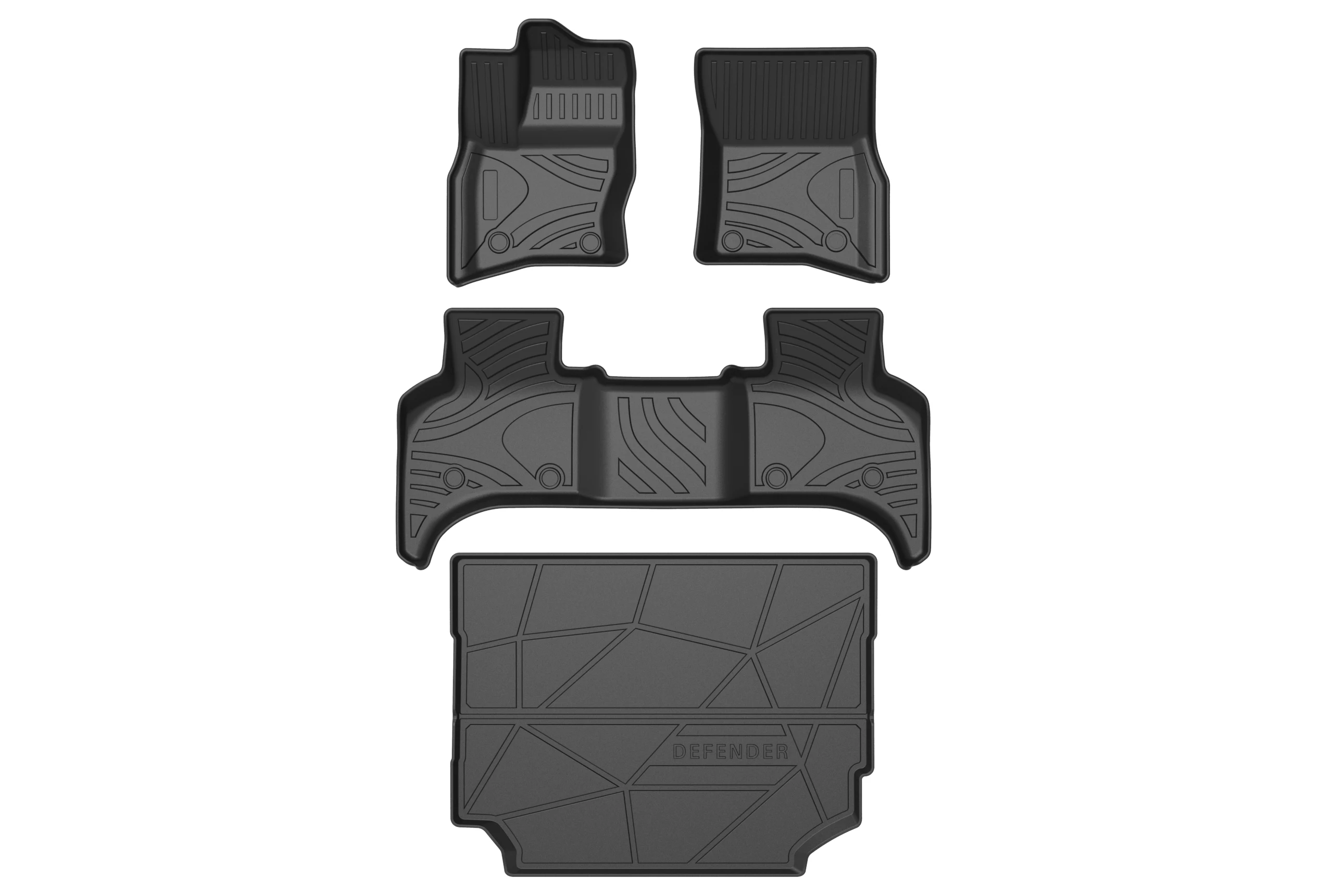 2024 Rubber Car Mat For Land Rover DEFENDER 2020-2024 Carpet Waterproof Protect  Interior Accessories TPE Car Floor Mats