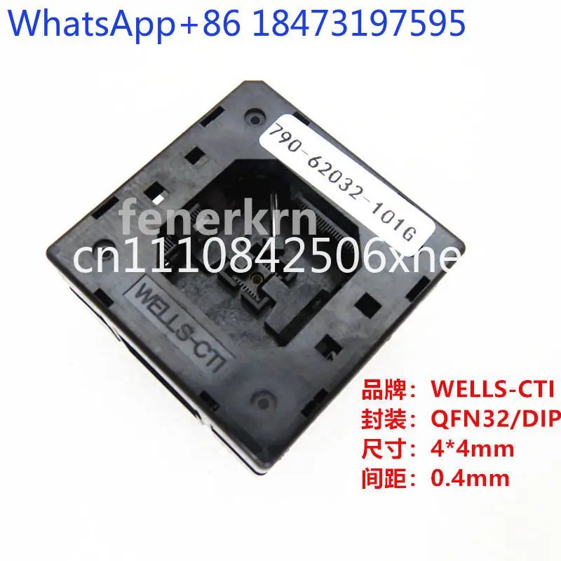790-62032-101G Burning seat QFN32 test seat IC aging programming seat 4 * 4mm/P0.4mm import