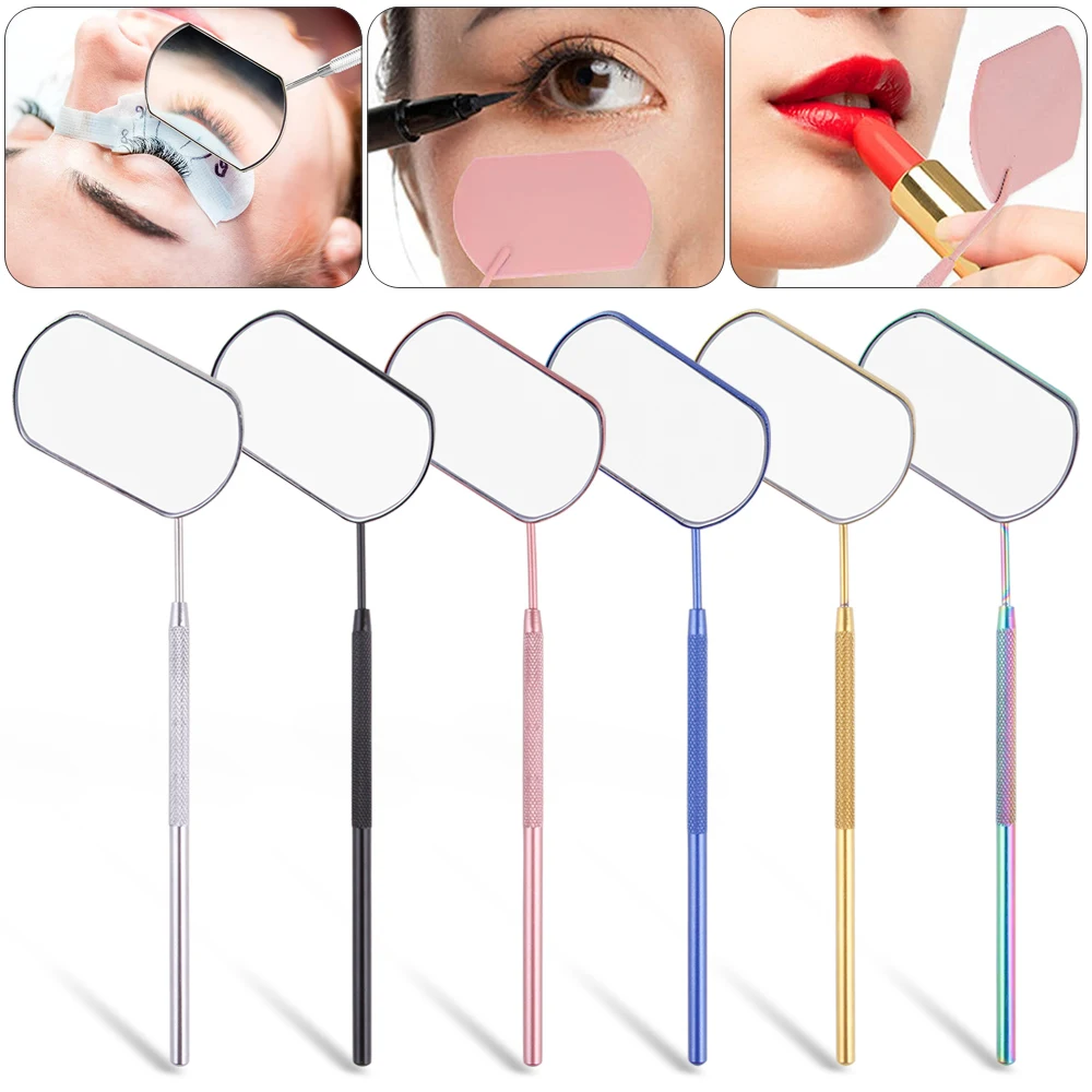 1Pc Mirror Eyelashes Makeup Lash Mirror Stainless Steel Multifunction Checking Lashes Beauty Portable Eyelash Extension Supplies