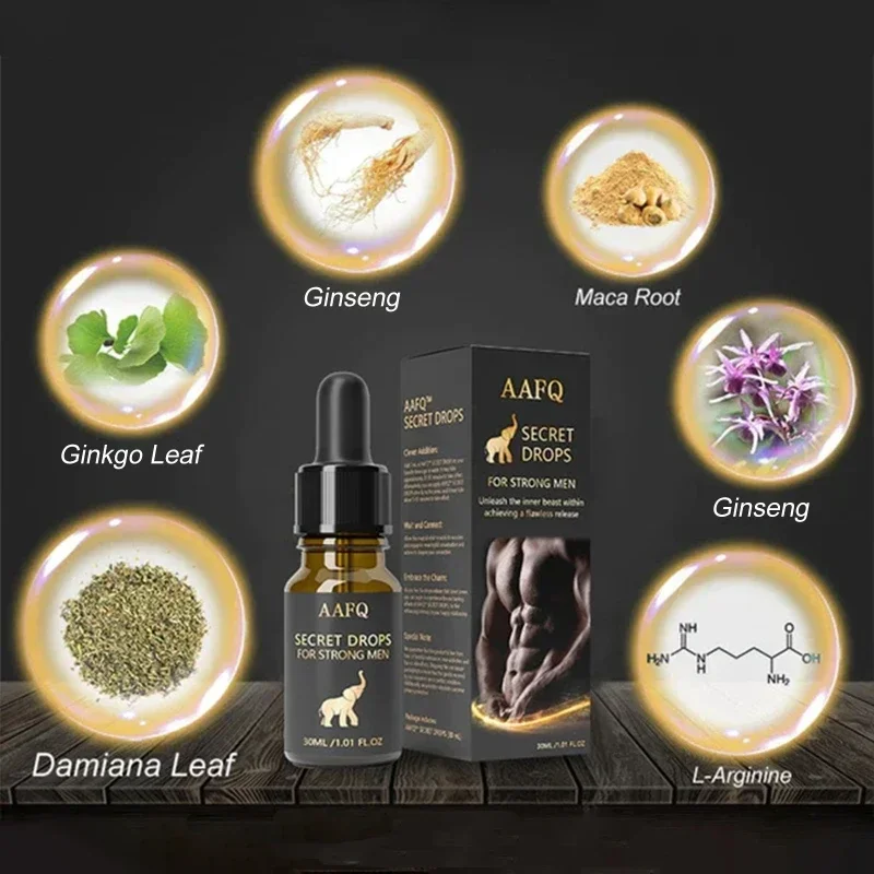 30ml Male Liquid Drops Man Happily Drop Strong Secret Drops for Improve Energy Erections Delay Ejaculation Easy to Use