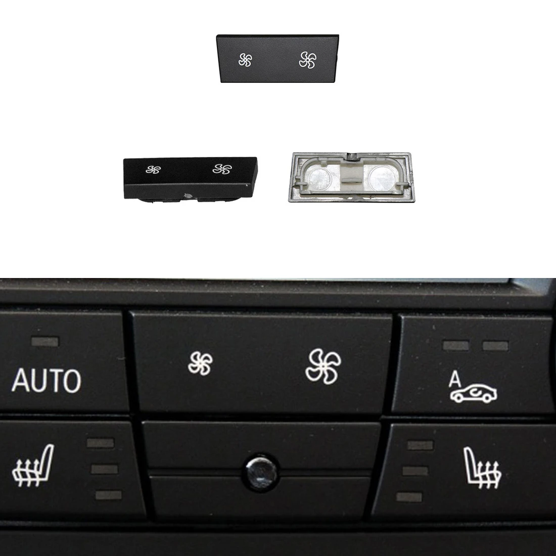 64119320348 Wind Air Volume AC Fan Button Switch For BMW 3 Series E90 E92 E93 E87 X1 E84 X3 F25 318i 320i 325i 330i 335i