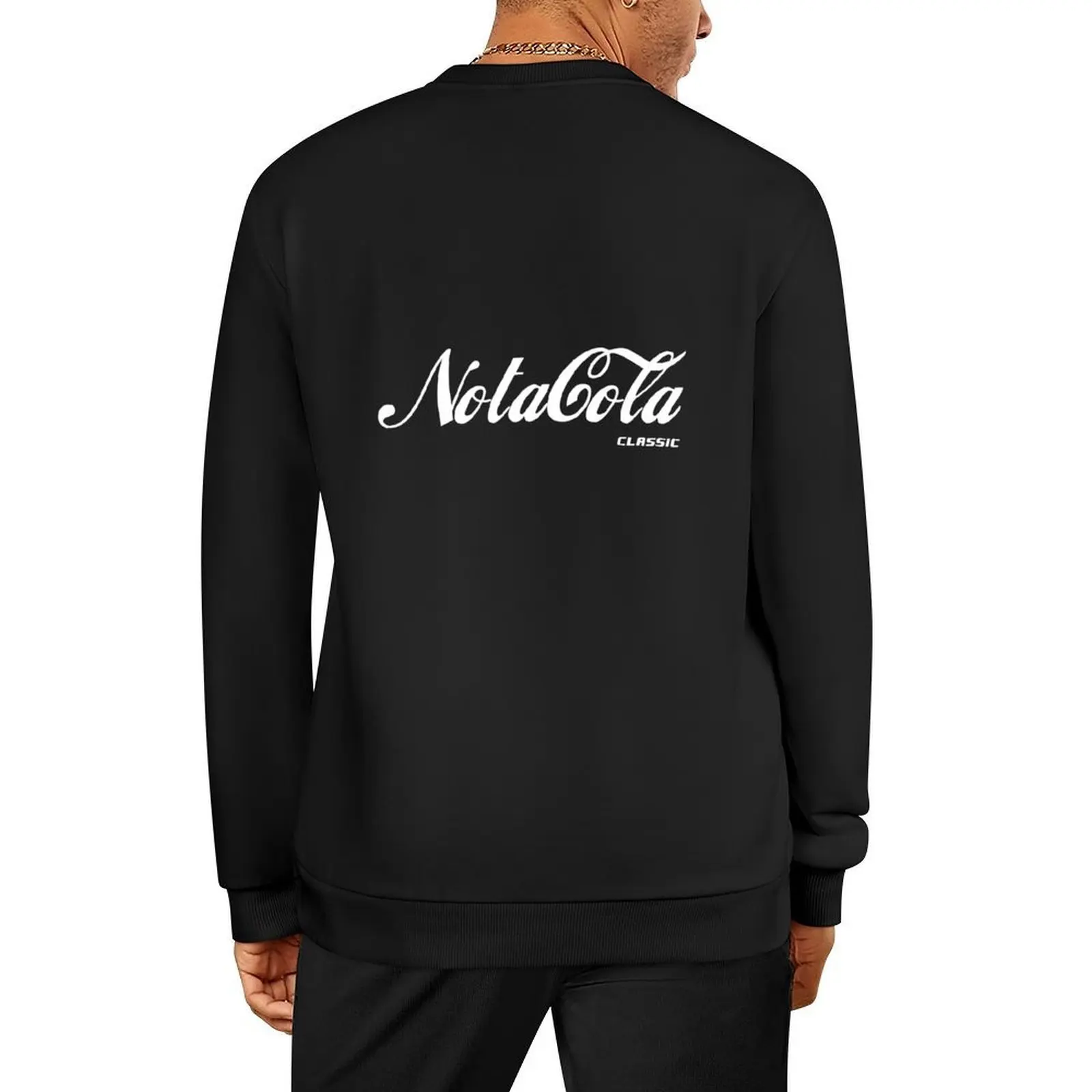 

Nota-Cola-white on red. Pullover blouse anime clothes winter clothes men's sweat-shirt oversize sweatshirts