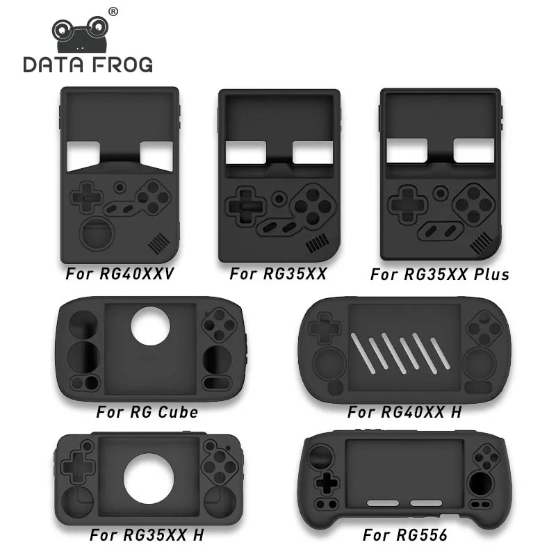 DATA FROG Silicone Protective Case for Anbernic RG556 RG35XX RG40XX H Game Console Soft Case for RG40XXV RG Cube Game Console