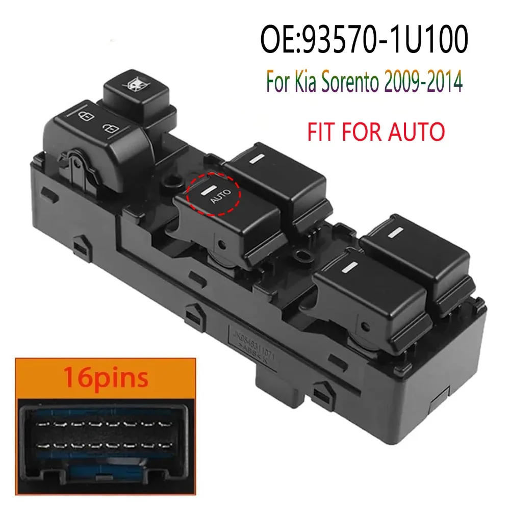 

Front Left Electric Window Control Switch Lifter Button Auto Parts for Kia Sorento 2009 2010 2011 2012 2013 2014 Car Accessories