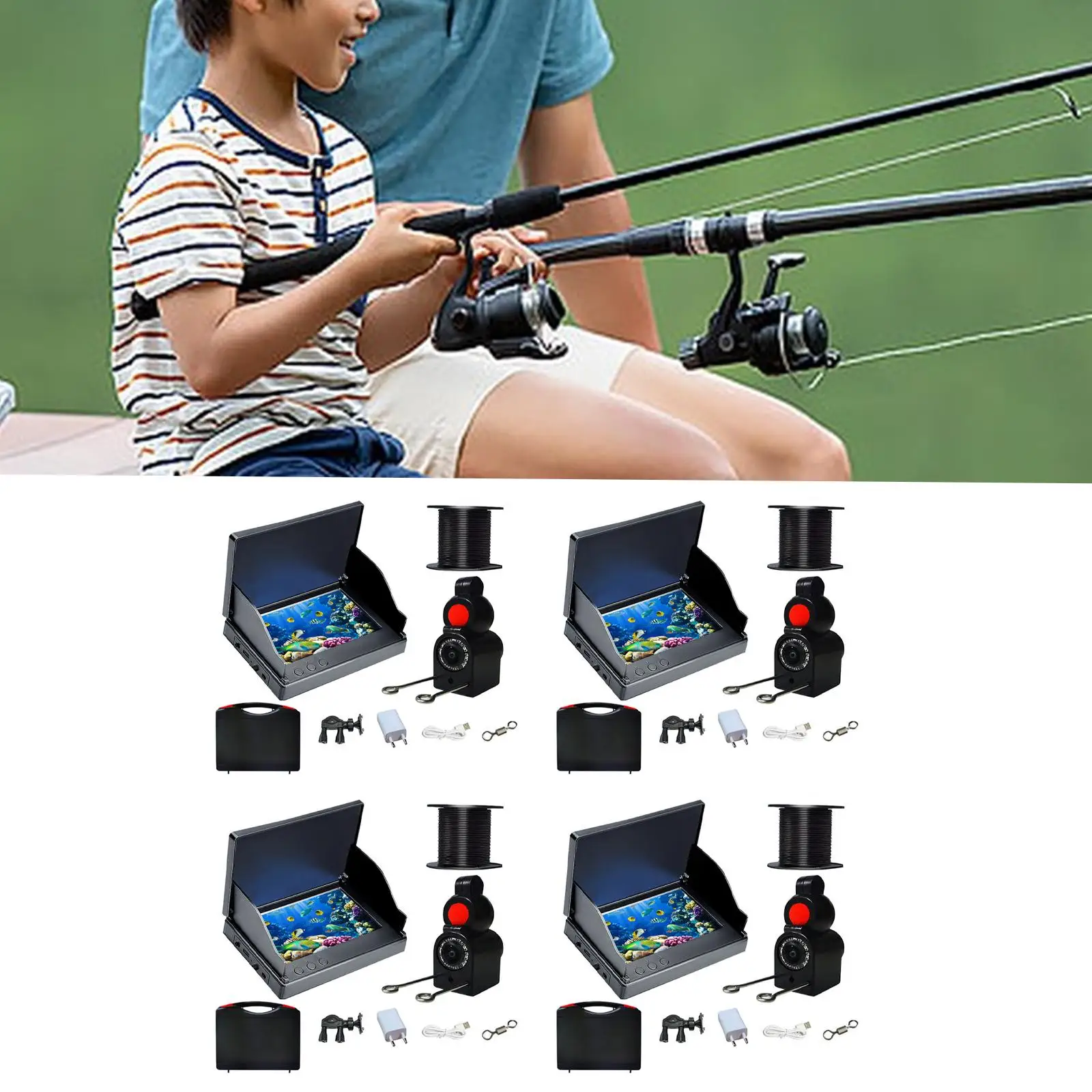 

Fishfinders Vision Underwater Fishing Camera for Boat Water Sports Lake