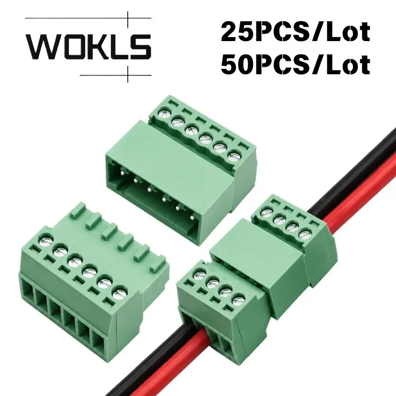2.54mm Pitch MC0.5‑ST‑2.54 15EDGK Pluggable PCB Terminal Block Quick Connect Wire to Board Electrical Connector