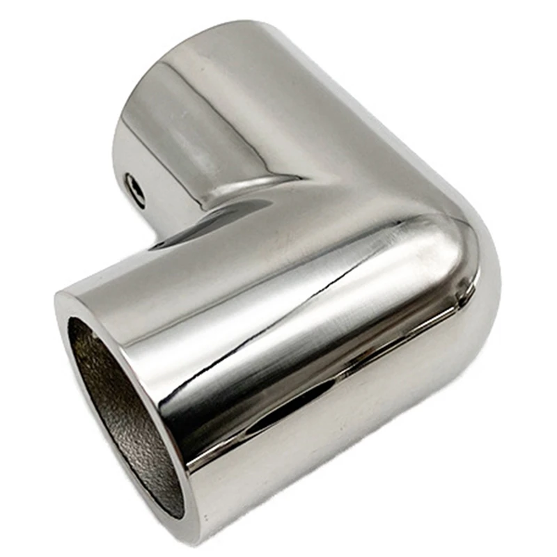 Boat Pipe Connector 316 Stainless Steel Marine Boat Yacht Hand Rail Fitting 90° Elbow Tube Connector Mount Hardware,25Mm