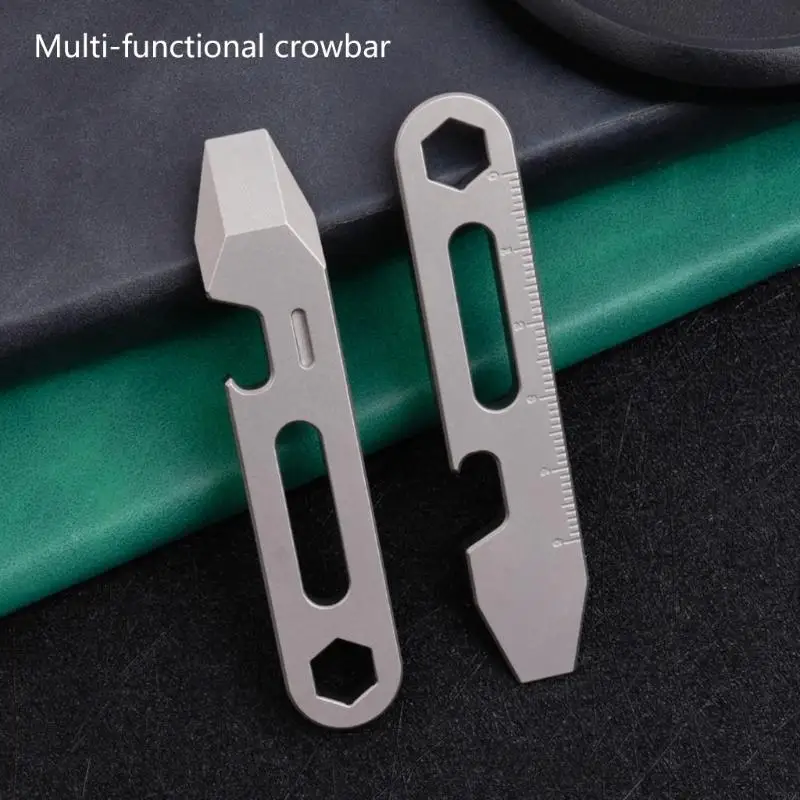 Keychain Multitool Screwdriver, Bottle Opener & Pry Bar for Camping, Hiking & Outdoor Adventures
