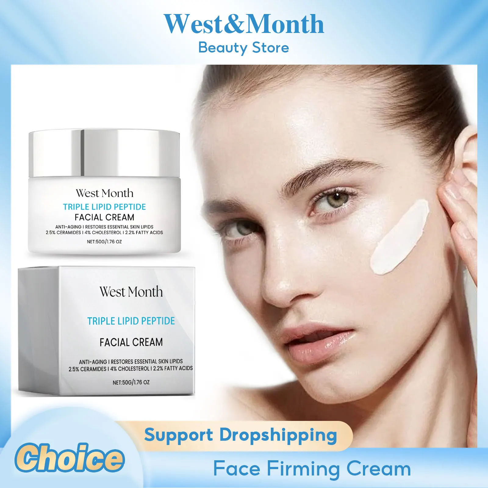 

Anti Wri-nkle Cream Moisturizing Improve Softness Firming Reduce Dryness Brighten Skin Tone Refreshing Rejuvenating Facial Cream