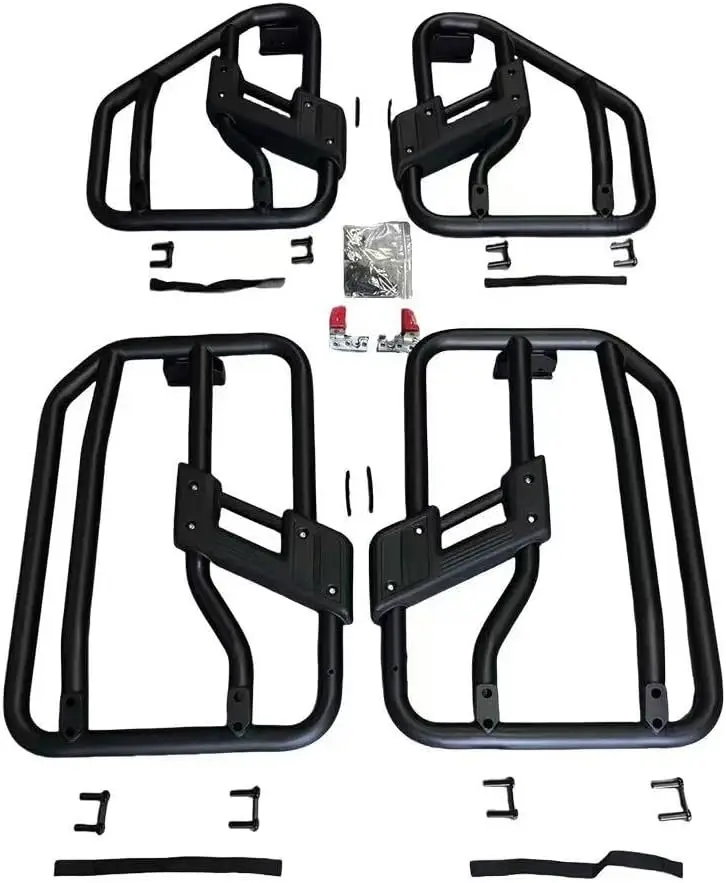 

Half Doors Steel Door Summer 4 Door with Hinges & Mirrors for Jeep Wrangler JL 2018-2024