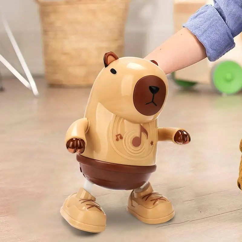 Dancing And Singing Capybara Electric Toys With Lights & Sounds Electric Cartoon Light Up Body Shaking Capybara Toys For Kids