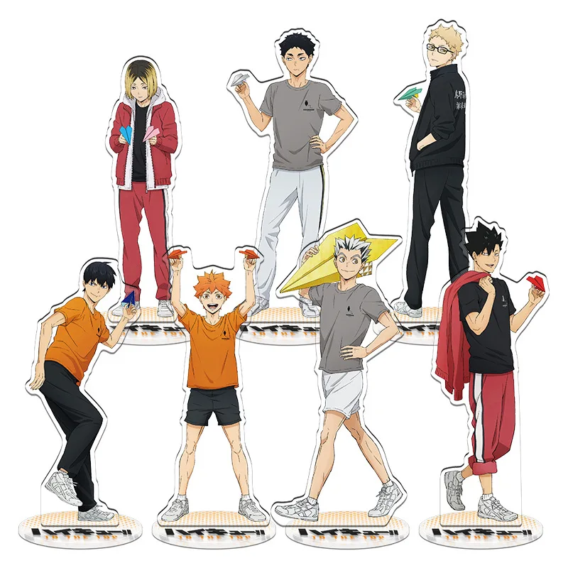 Haikyuu!! Anime Acrylic Stand Model Plate Hinata Shoyo Kageyama Tobio Sawamura Daichi Accessories Friends Girl Gift Keychain