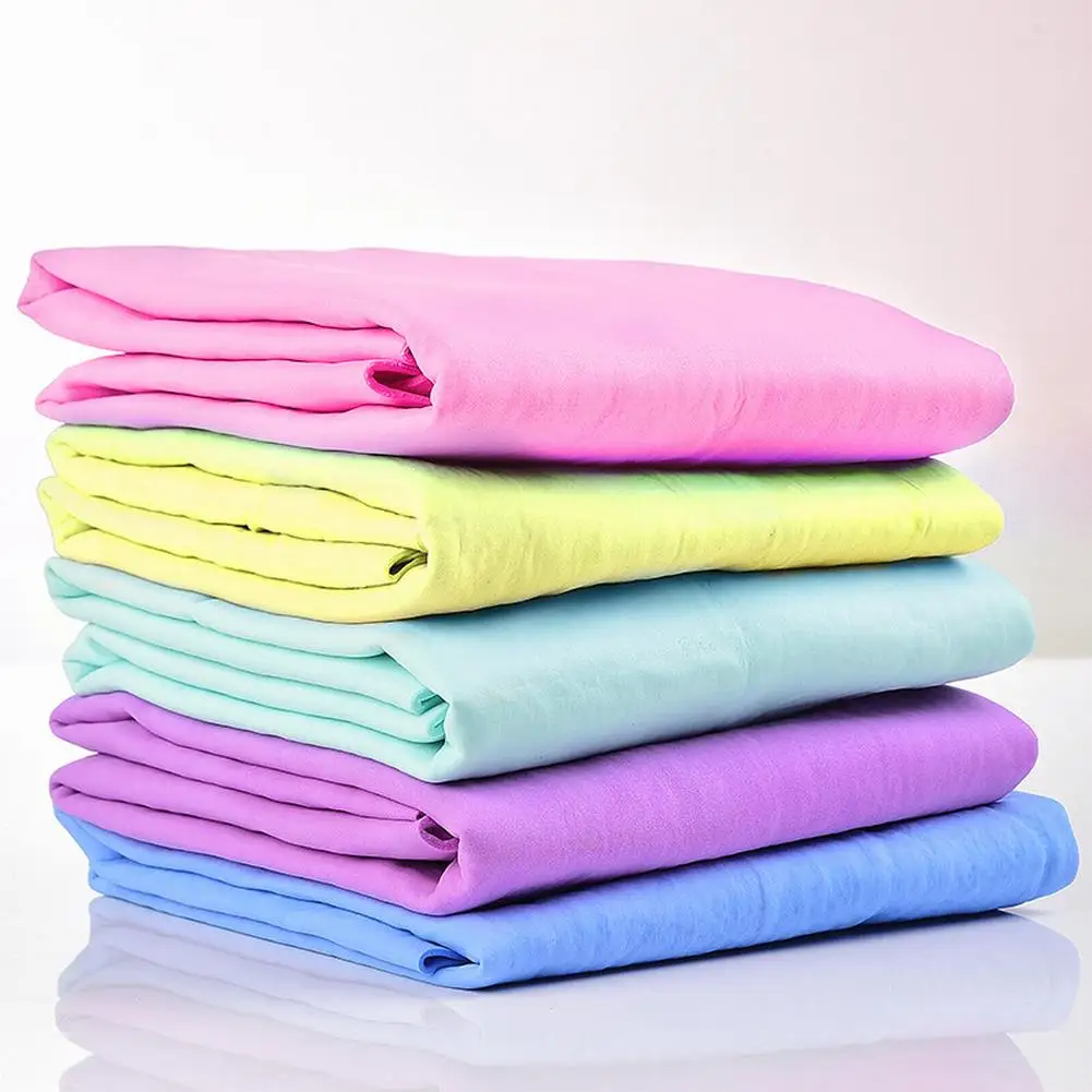 Deer Skin Towel For Car Cleaning 43*32cm Chamois Car Wash Towel Auto Clean Cloth Home Absorbent Cleaning Tool Random Color Towel