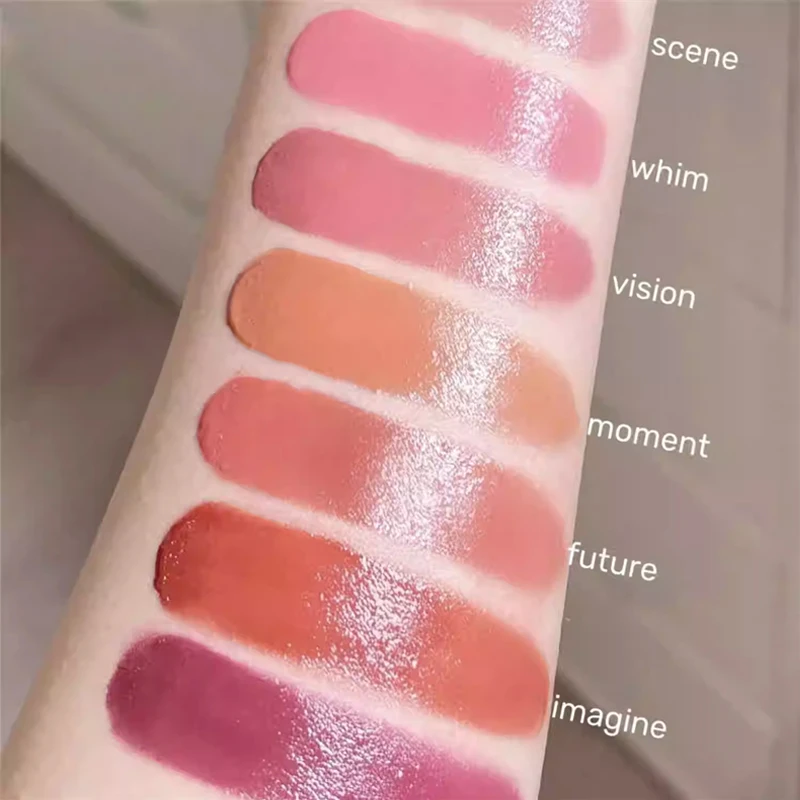 Il fard a clessidra aiuta a modellare il viso Rossetti idratanti setosi vibranti Nascondere naturale Indossare a lunga durata Nessun reso