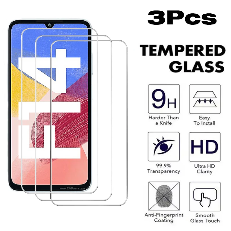 3 قطعة الزجاج المقسى لسامسونج A04 A04S M04 F04 A11 M11 A13 A22A23 A51 A52 A52S سامسونج A22 A51 A52 F14 4G حامي الشاشة #1