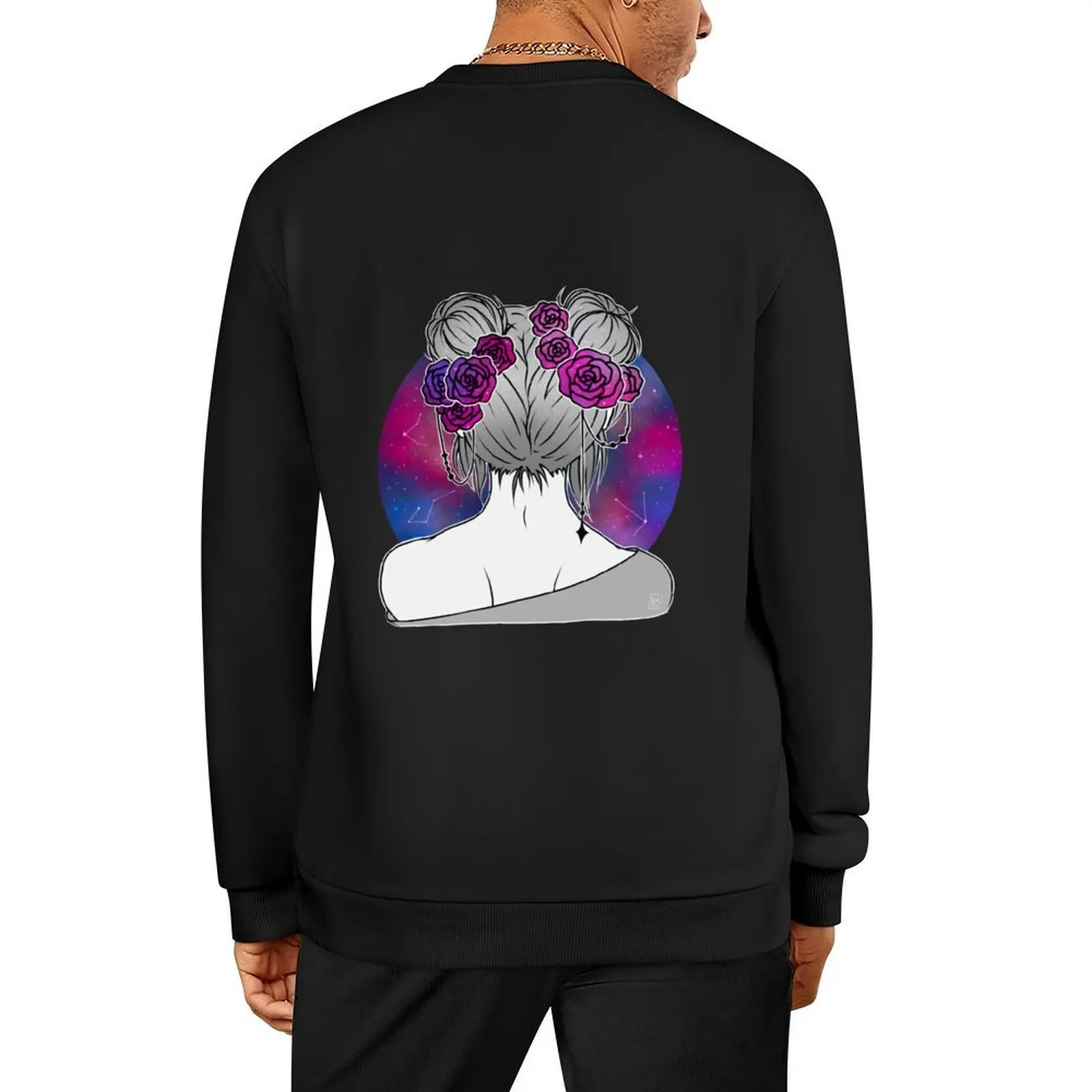 

Galaxy Spacebuns Pullover anime clothing autumn korean style clothes autumn clothes sweatshirts for men