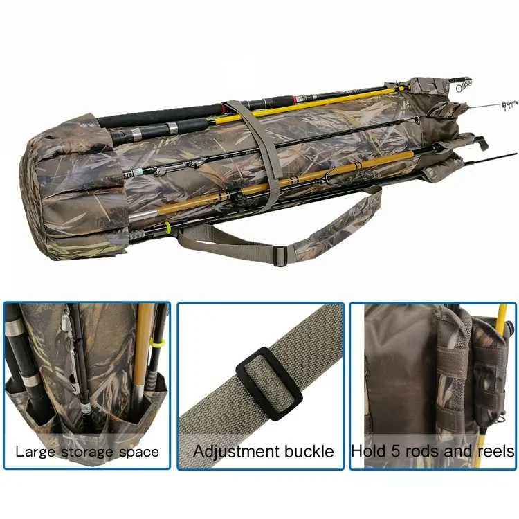 Factory LOW MOQ Support Custom Logo Sport Waterproof Fishing Rod Travel Bag view 6