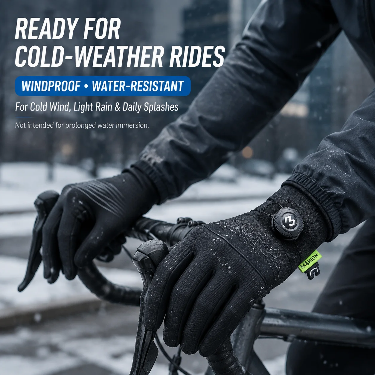 Cold Weather Gloves Men Women Lightweight Thermal Windproof Water Resistant Anti Slip Winter Gloves with Open Thumb Index for Ou