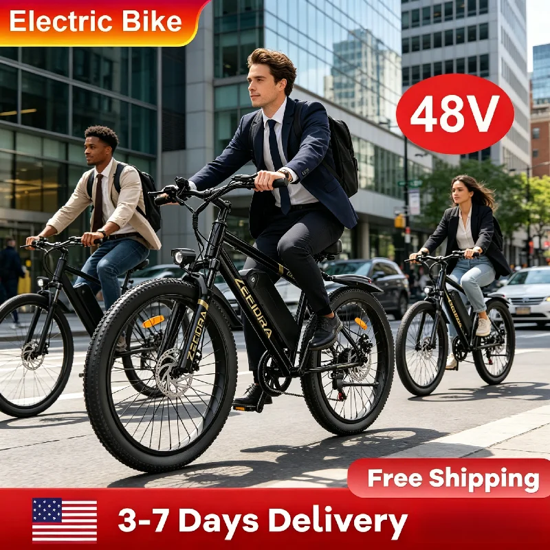 500W 26 Inch Outdoor Mountain Electric Bicycle, UL2849 Safety Certified,Factory Original, Free US Local Warehouse Shipping