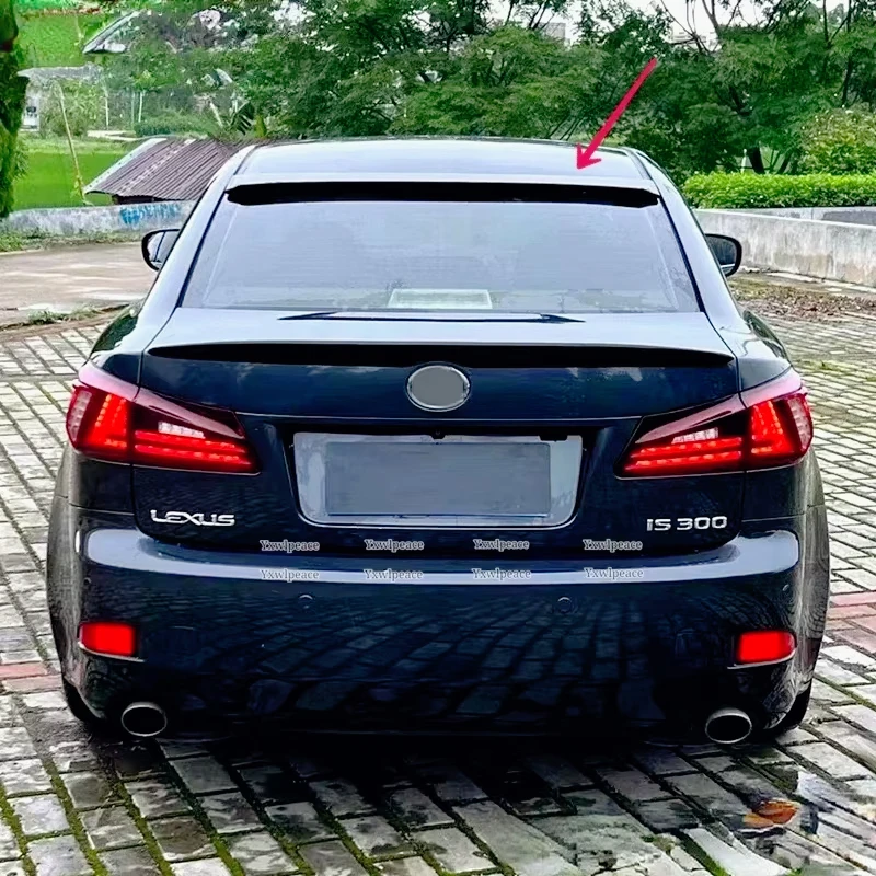 

For Lexus IS IS250 IS300 IS350 Spoiler 2006 - 2011 ABS Plastic Primer Color Rear Window Roof Spoiler Wings Body Kit Accessories