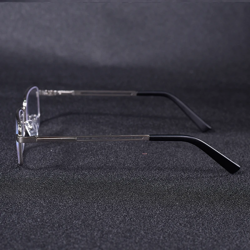 Vintage Quadratische Lesebrille Rahmen Metall Männer Mode Klassische Business Brillen Blau Licht Blockieren Klare Linse +75 + 125 + 2 – Detail 14