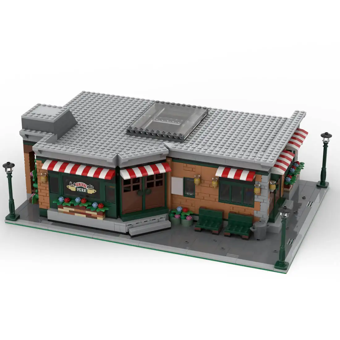 

Custom MOC-99744 Bar Floor Model Street Scene(1952PCS) Toys Gift for Christmas