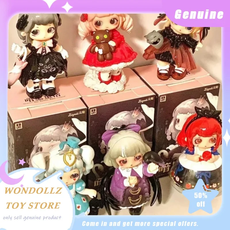 

Genuine Ziyuli V3 The Esoteric Fable Series Blind Box Kawaii Action Figure Collection Model Desktop Decor Ornament Surprise Gift