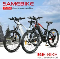 E-Bike SAMEBIKE XD26-II 750W Motor 48V14AH Brand Battery 26Inch Electric Bike Front Rear Hydraulic Disc Brakes Electric Bicycle